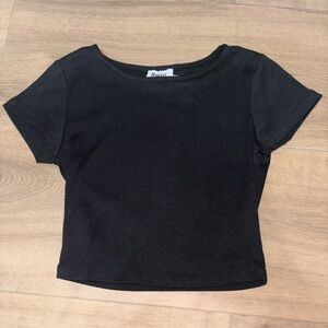 Princess Polly Black Short Sleeve Tee
